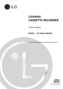 Bruksanvisning LG CD-323AX Stereoanläggning