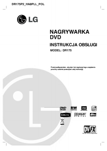 Instrukcja LG DR175P2 Odtwarzacz DVD