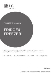 Manual LG GBB59DSJZS Fridge-Freezer