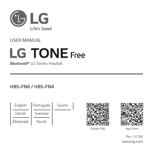 Bruksanvisning LG HBS-FN4 Tone Free Headsett