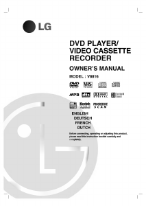 Manual LG V8816SK DVD-Video Combination