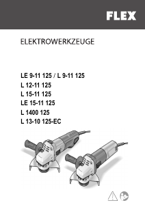 Manual de uso Flex L 9-11 125 Amoladora angular