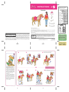 Handleiding Mattel FCD55 Barbie Dancin Fun Horse