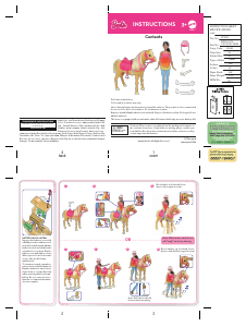 Bruksanvisning Mattel FCD55 Barbie Dancin Fun Horse