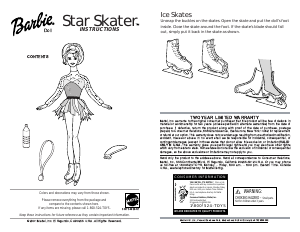 Bruksanvisning Mattel 53376 Barbie Star Skater