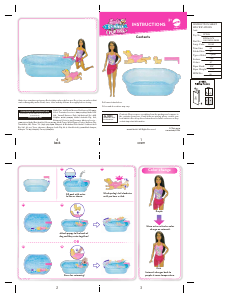 Handleiding Mattel FCD56 Barbie Swimmin Pup Pool