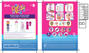 Handleiding Mattel GMT51 Barbie Color Reveal Doll