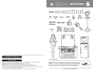 Bruksanvisning Mattel N0301 Barbie I Can Be… TV Chef