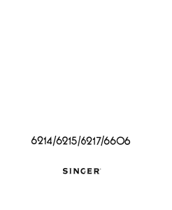 Manual de uso Singer 6606 Máquina de coser
