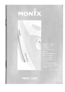 Manual de uso Monix PMSI 1600 Plancha