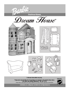 Priročnik Mattel 26445 Barbie Dream House