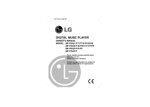 Bruksanvisning LG MF-FE421 Mp3 spelare