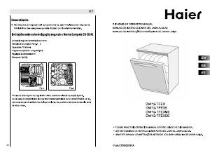 Manual de uso Haier DW12-TFE3S Lavavajillas