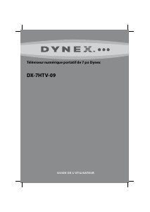 Mode d’emploi Dynex DX-7HTV-09 Téléviseur LCD