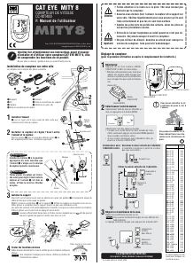 Mode d’emploi Cateye CC-MT400 Mity 8 Compteur vélo