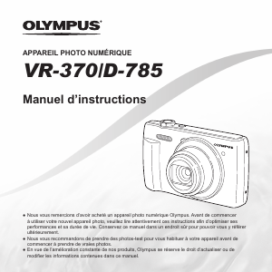 Mode d’emploi Olympus VR-370 Appareil photo numérique