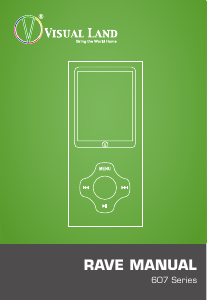 Bruksanvisning Visual Land Rave 607 Series Mp3 spelare