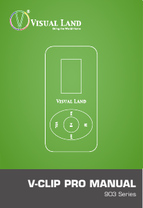 Manual Visual Land V-Clip Pro 903 Mp3 Player