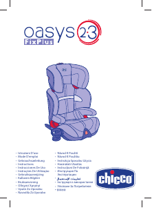 Mode d’emploi Chicco Oasys 2-3 FixPlus Siège bébé
