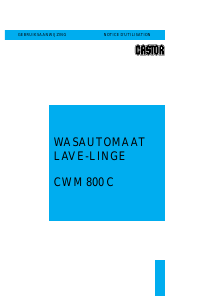 Mode d’emploi Castor CWM 800 C Lave-linge
