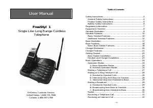 Manual EnGenius FreeStyl 1 Wireless Phone
