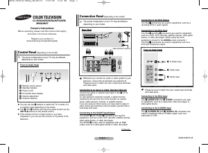 Bruksanvisning Samsung CS-29Z57MV TV