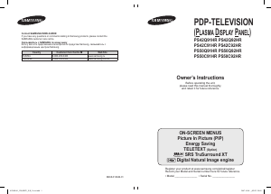 Handleiding Samsung PS-50Q91HR Plasma televisie