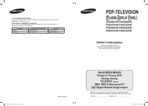 Bruksanvisning Samsung PS-50Q91HR Plasma TV