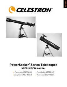 Manuale Celestron PowerSeeker 70AZ Telescopio