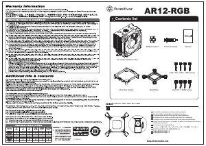 Manual de uso SilverStone AR12 RGB Enfriador de CPU