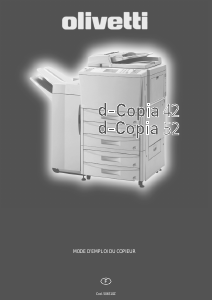 Mode d’emploi Olivetti d-COPIA 52 Imprimante multifonction