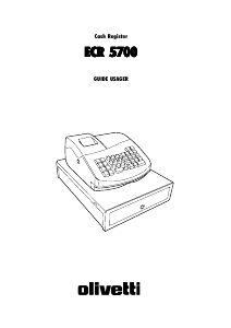 Mode d’emploi Olivetti ECR 5700 Caisse