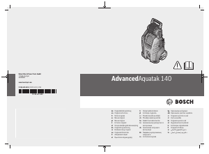 Manual de uso Bosch AdvancedAquatak 140 Limpiadora de alta presión