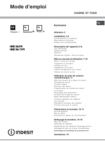 Mode d’emploi Indesit I6I6C6A/FR Cuisinière