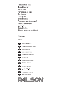 Bruksanvisning Palson 30478 London Brödrost