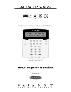 Mode d’emploi Paradox Digiplex DGP2-NE641AC Système d’alarme