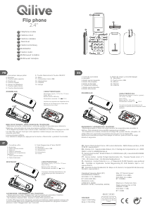 Руководство Qilive Flip Phone Мобильный телефон