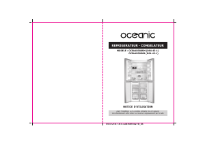 Mode d’emploi Oceanic OCEA4D388VB Réfrigérateur combiné