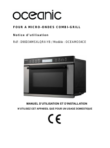 Mode d’emploi Oceanic OCEAMO34CE Micro-onde