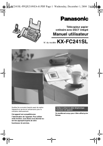 Mode d’emploi Panasonic KX-FC241SL Télécopieur