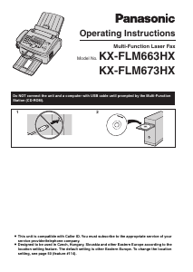 Handleiding Panasonic KX-FLM663HX Faxapparaat