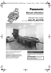 Mode d’emploi Panasonic KX-FL401FR Télécopieur