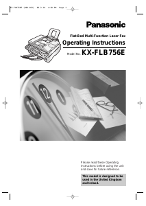 Handleiding Panasonic KX-FLB756E Faxapparaat