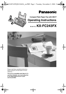 Handleiding Panasonic KX-FC243FX Faxapparaat