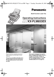 Handleiding Panasonic KX-FLM653EX Faxapparaat