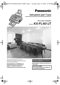 Manuale Panasonic KX-FL401JT Fax