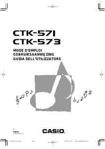 Mode d’emploi Casio CTK-571 Clavier éléctronique