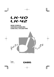 Mode d’emploi Casio LK-40 Clavier éléctronique