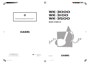 Mode d’emploi Casio WK-3100 Clavier éléctronique
