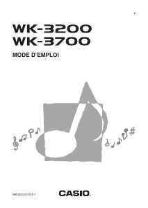 Mode d’emploi Casio WK-3200 Clavier éléctronique